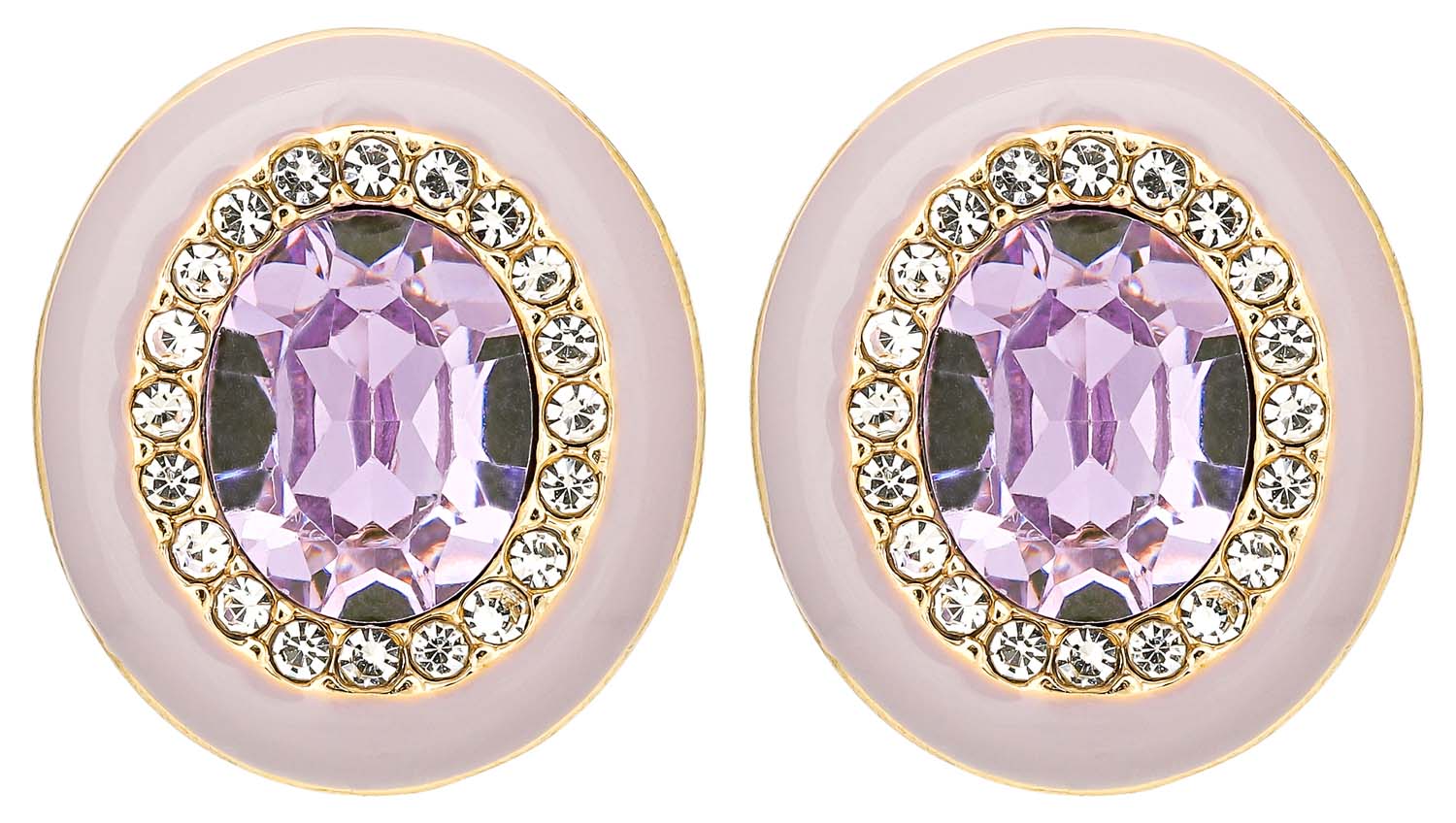 Pendientes de botón - Vintage Purple Pendientes de botón - Vintage Purple