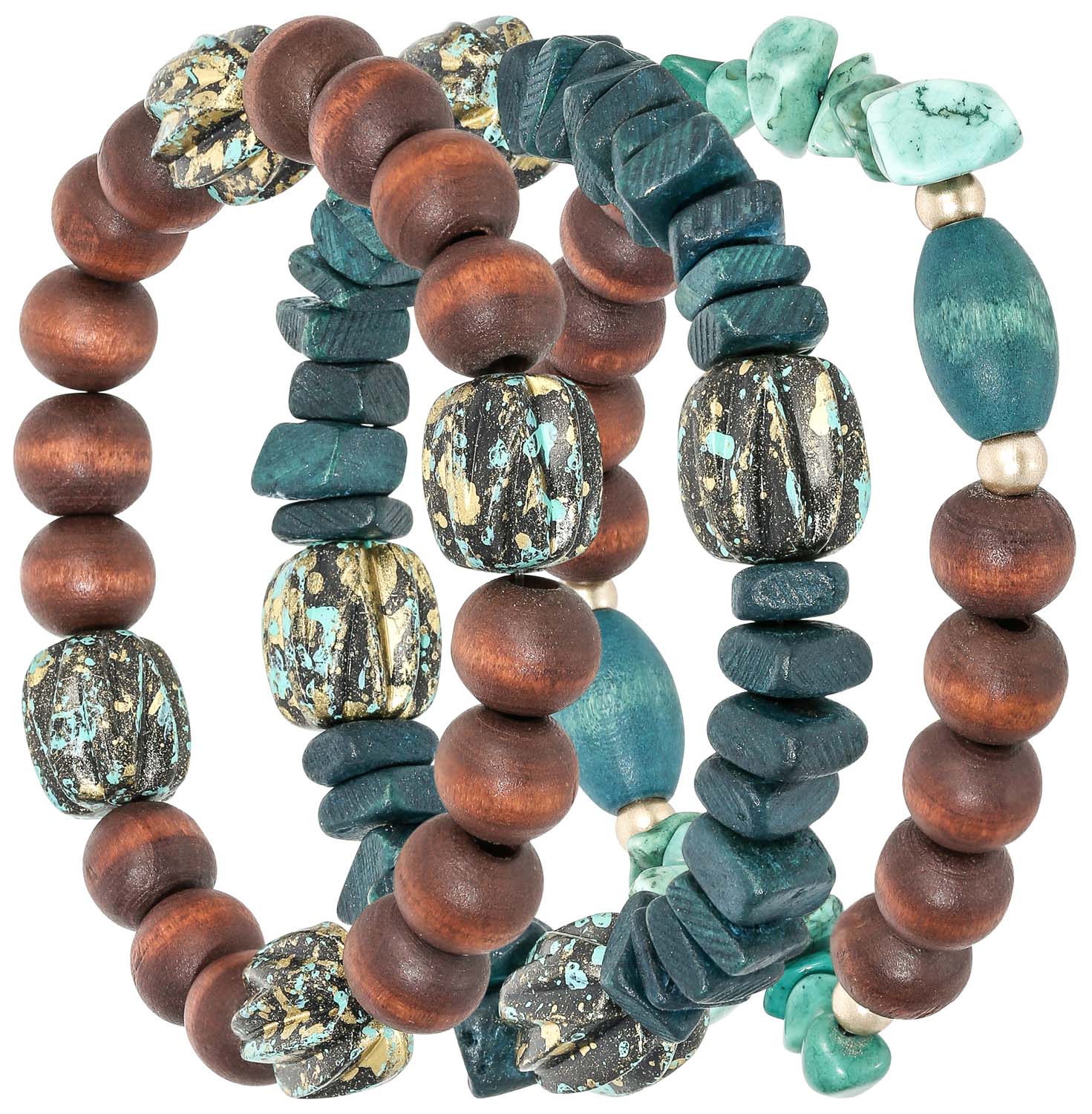 Ensemble de bracelets - Wood Eyecatcher