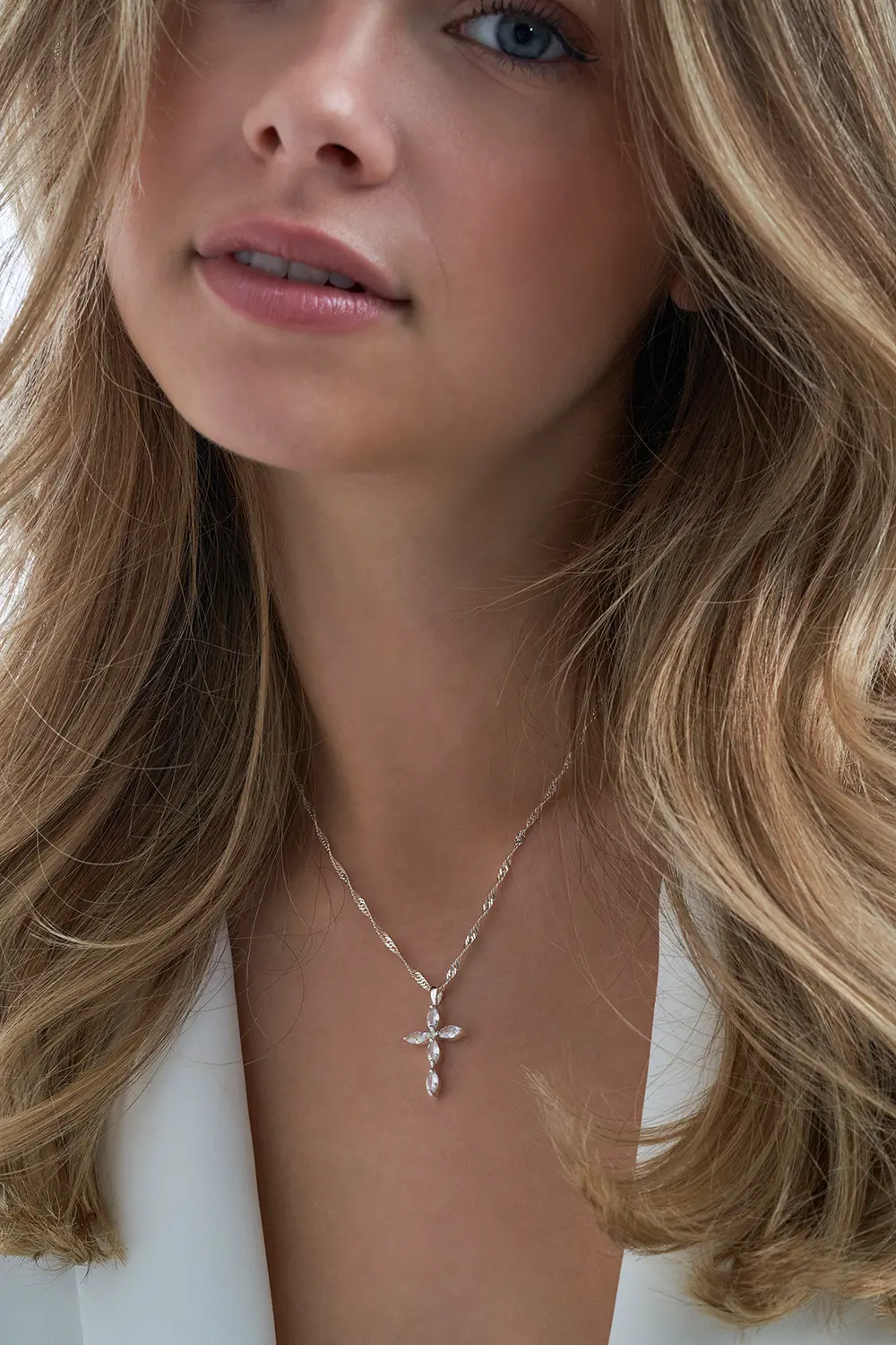 Necklace - Cross of Silver