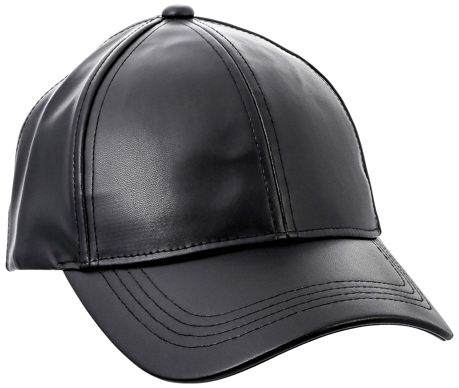 Cap - Black Leather