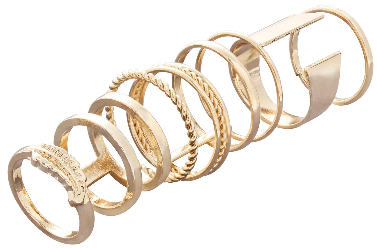 Set de bagues - Golden Graphics Set de bagues - Golden Graphics
