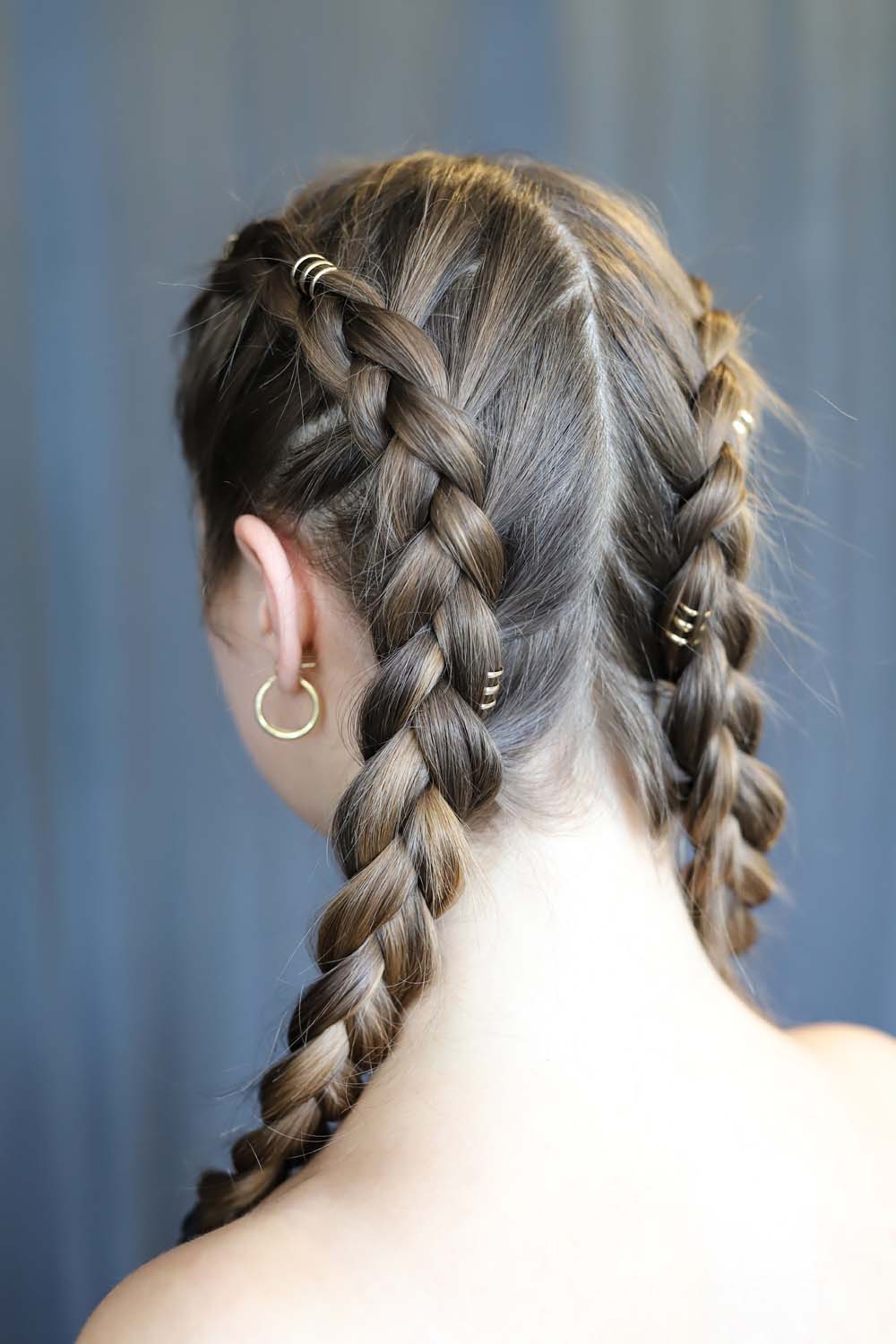 Zestaw spiralek do włosów - Simple Gold