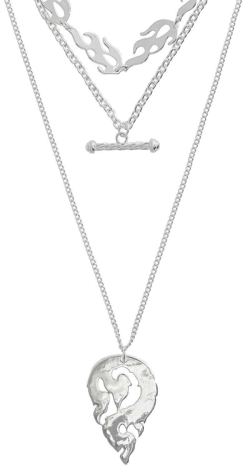 Layering Kette - Silver Fire
