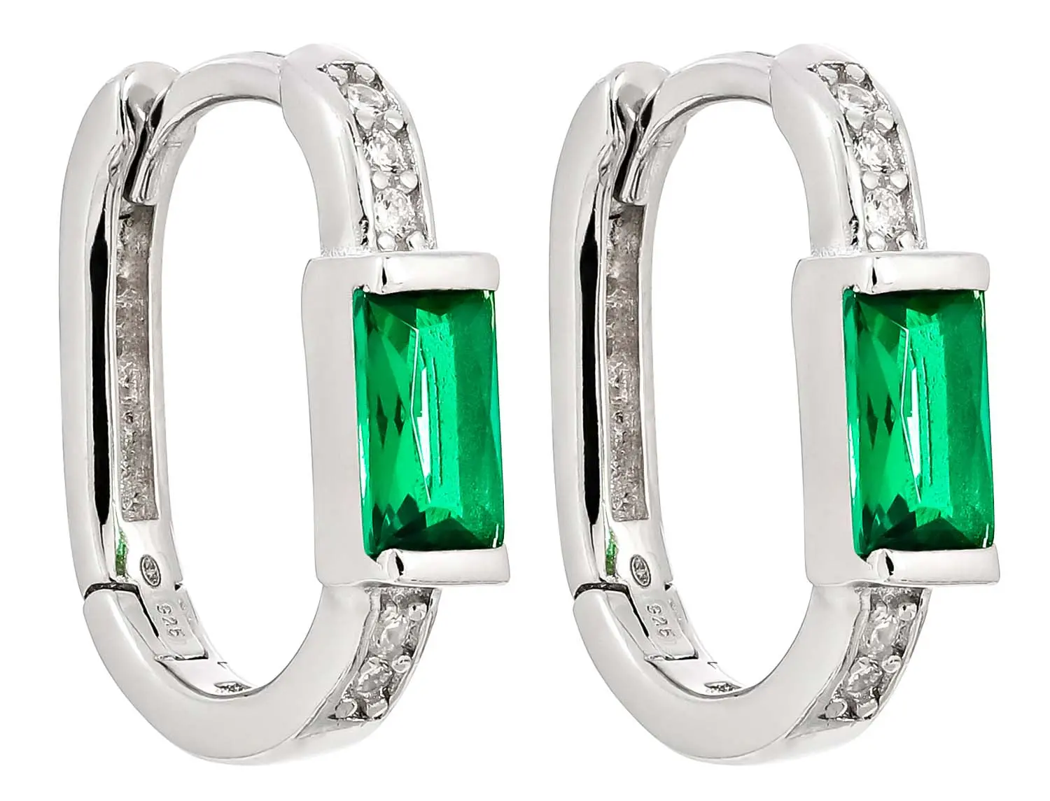 Kolczyki koła - Timeless Emerald