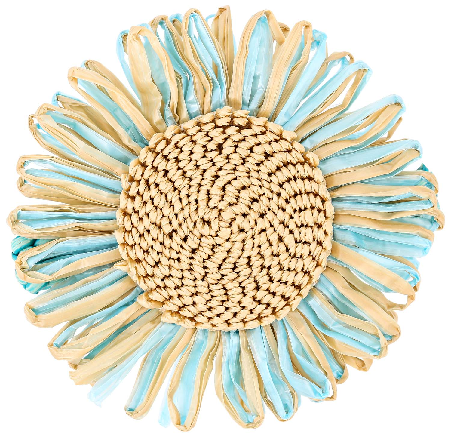 Barrette - Blue Sunflower