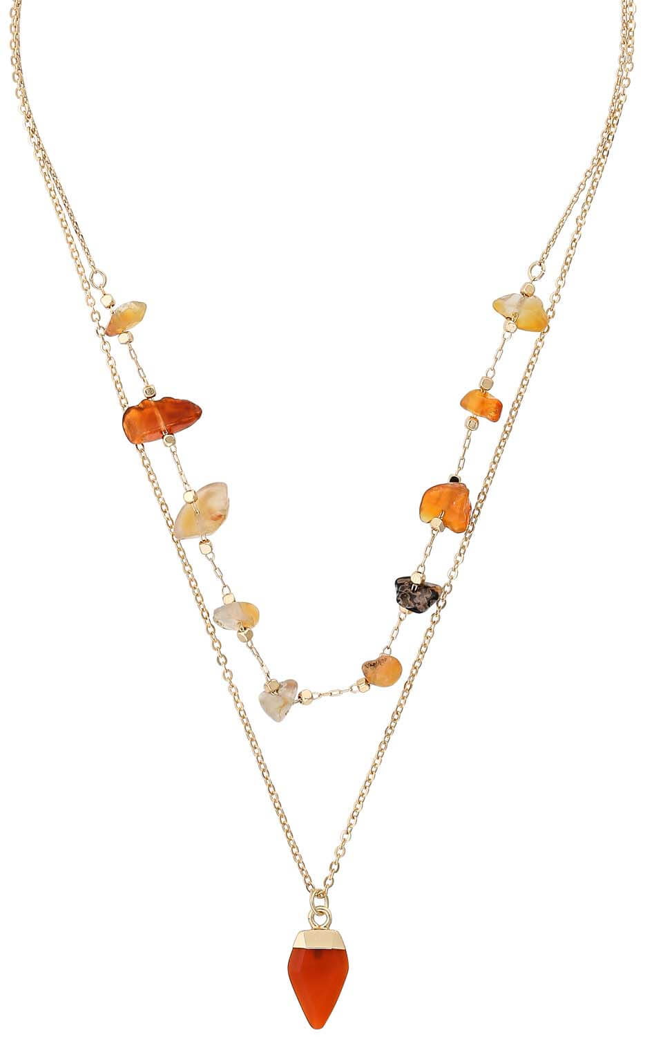 Layering ketting - Golden Stone