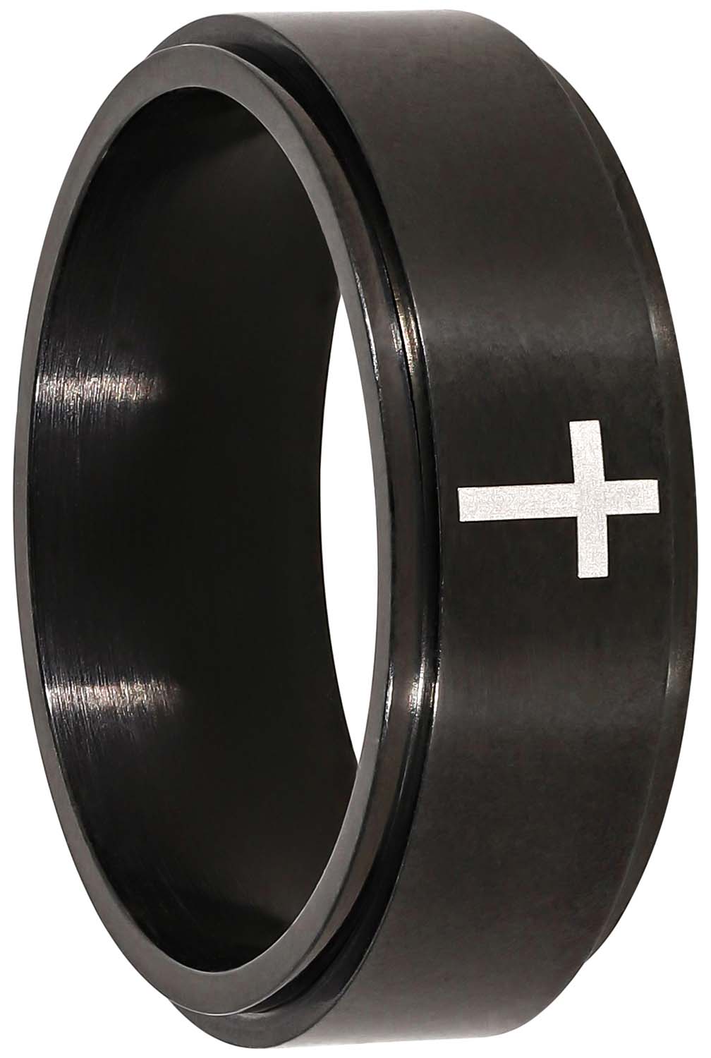 Herren Ring - Simple Black
