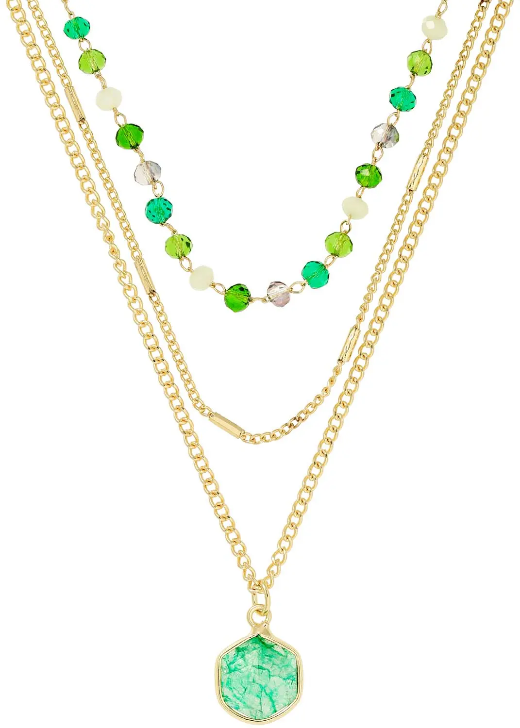 Layering Kette - Fairy Green