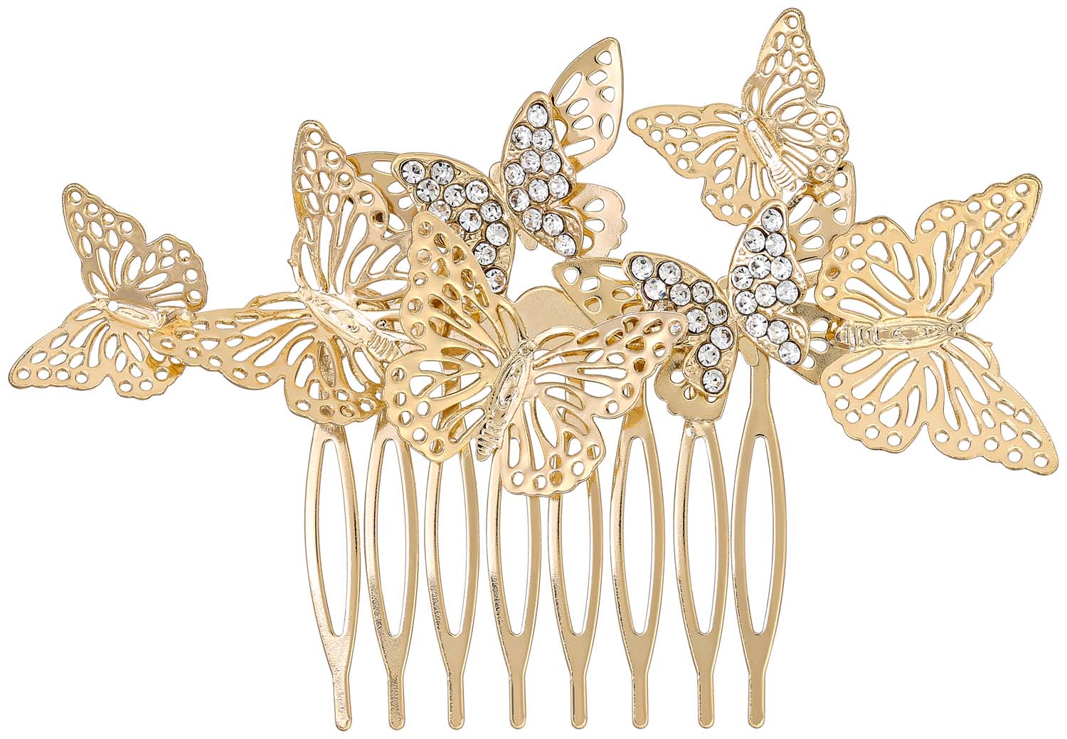Haarkam - Golden Butterflies Haarkam - Golden Butterflies