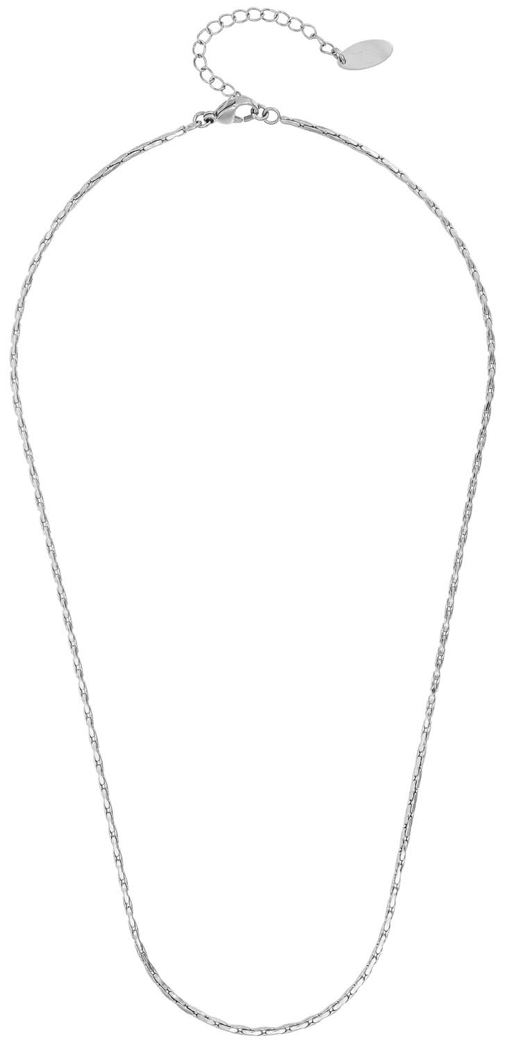 Kette, Silber, Flachkette, Erkennbares Gliedermuster, Ankerkette