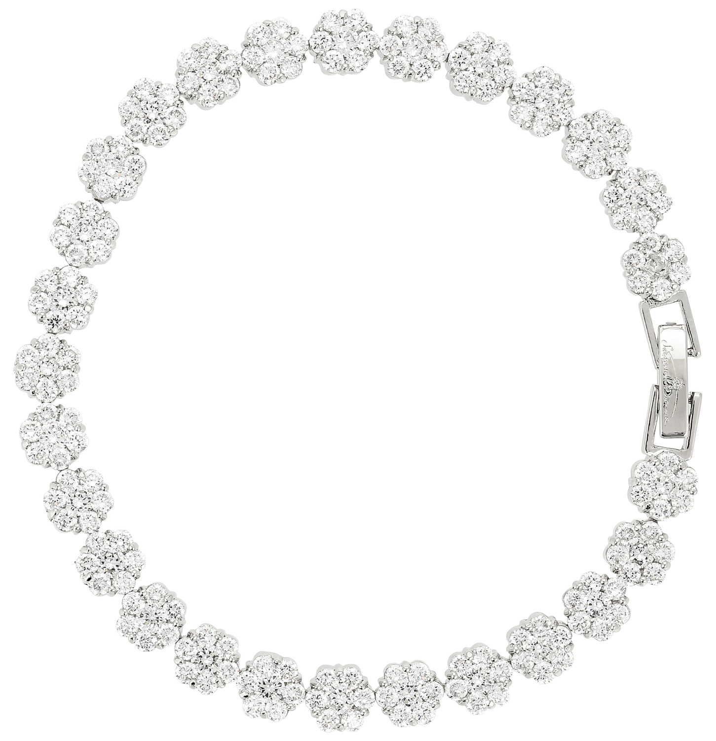 Bracelet - Zirconia Flowers