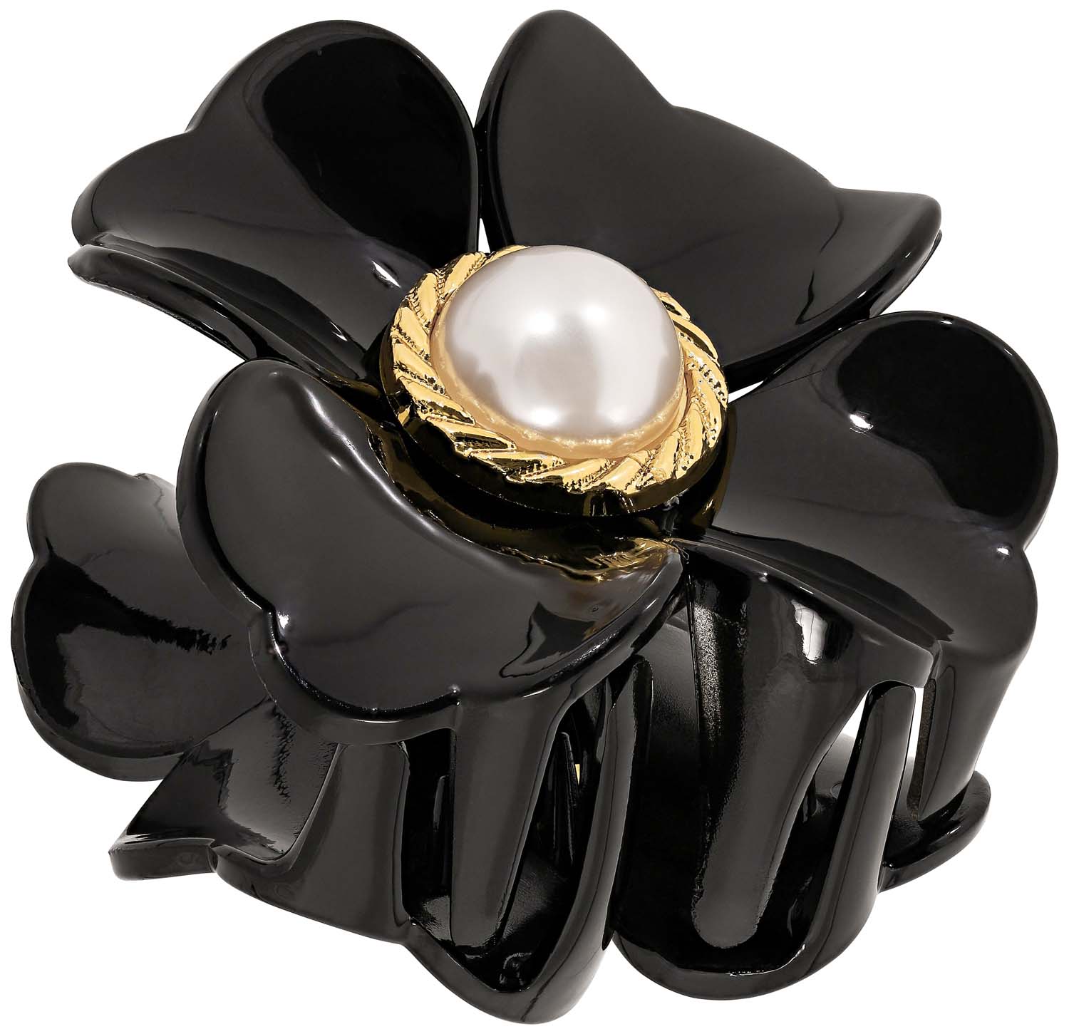Pinza para el pelo - Black Flower