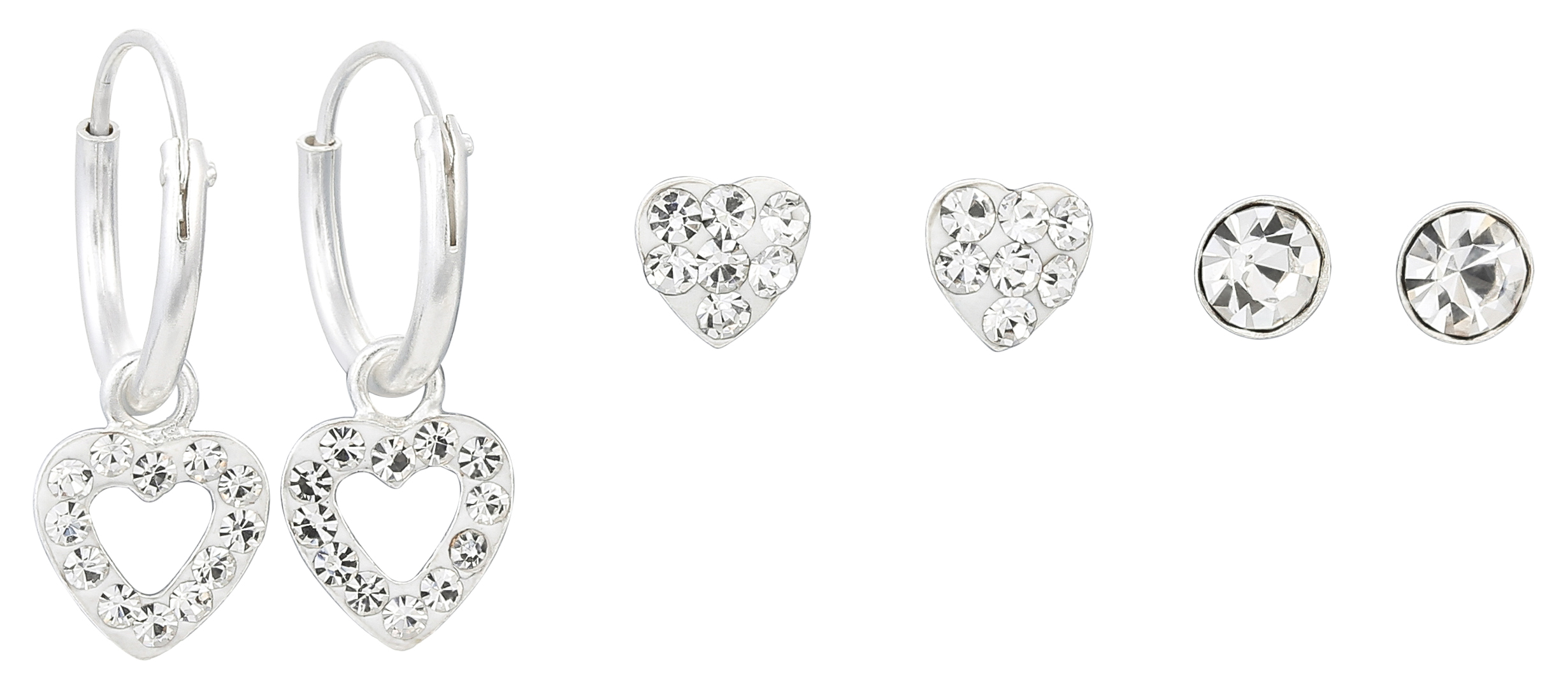 Set di orecchini - Romantic Hearts	