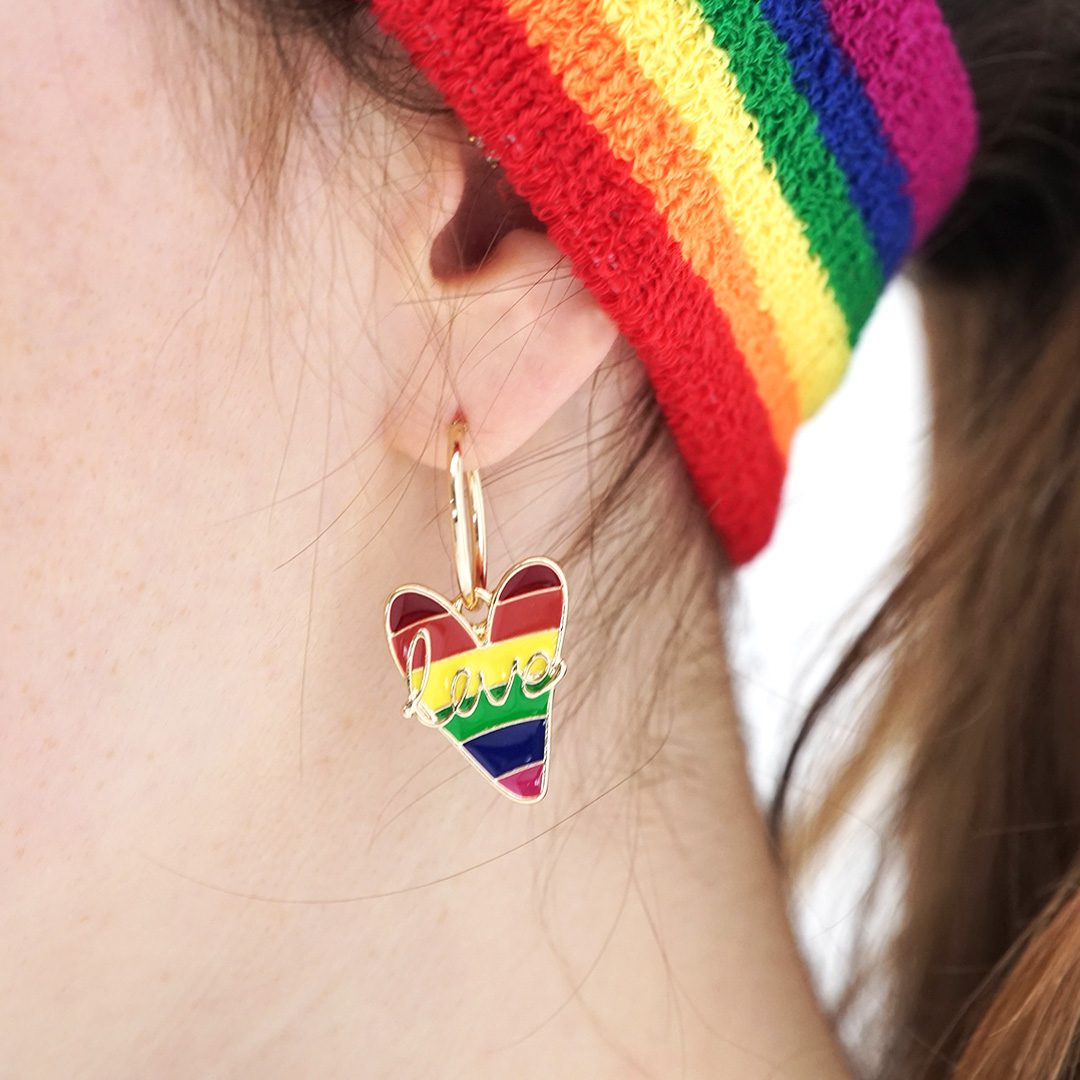 Creolen - Multicolor Heart Creolen - Multicolor Heart