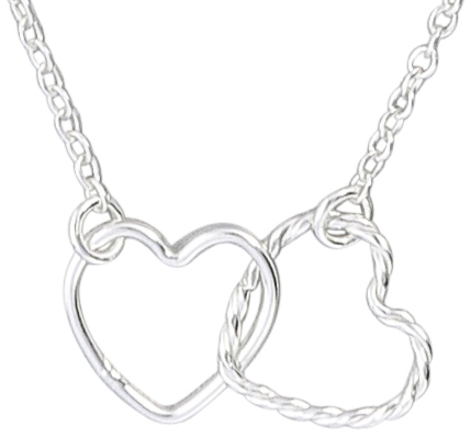 Necklace - Double Heart