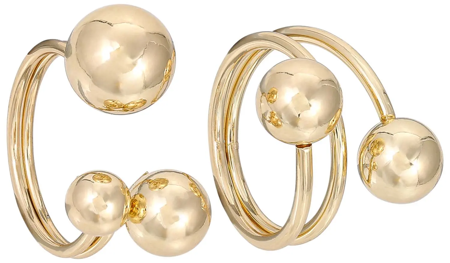 Set de anillos - Golden Drops