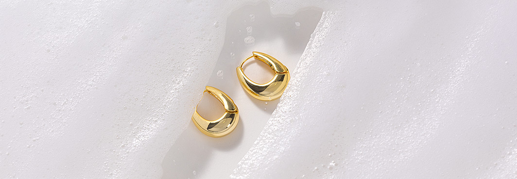 gold, ohrringe, schmuck, ohrringe, mondform, ohrringe, gold, creolen, mittelgroß, plastikfrei