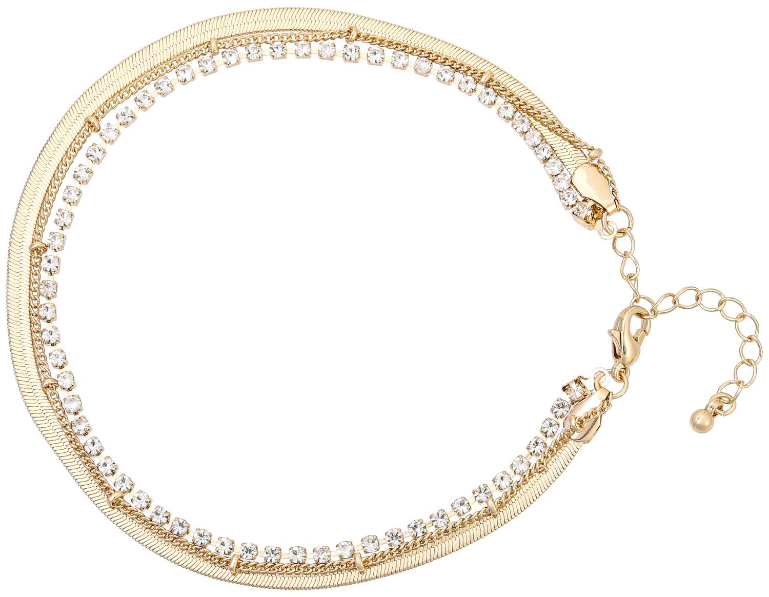 Pulsera tobillera - Crystal Gold