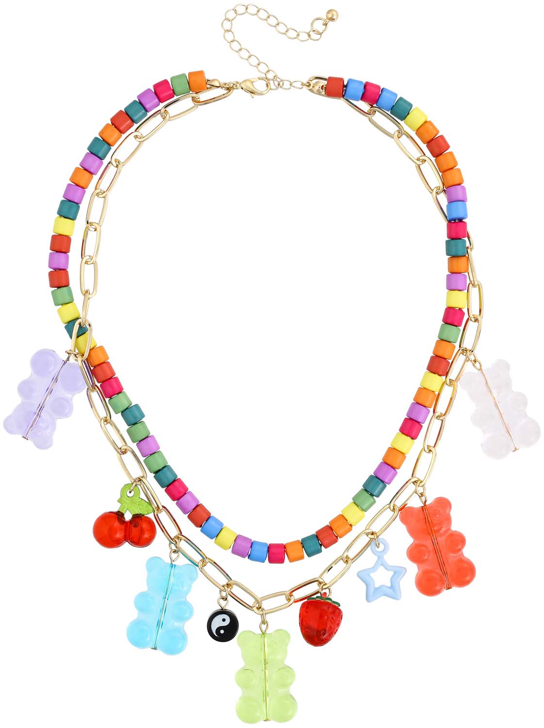 Collier multi-rangs - Happy Bear