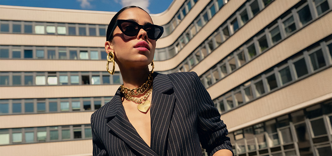 Sonnenbrille, Blazer, Jacke, Bürogebäude, Stadt