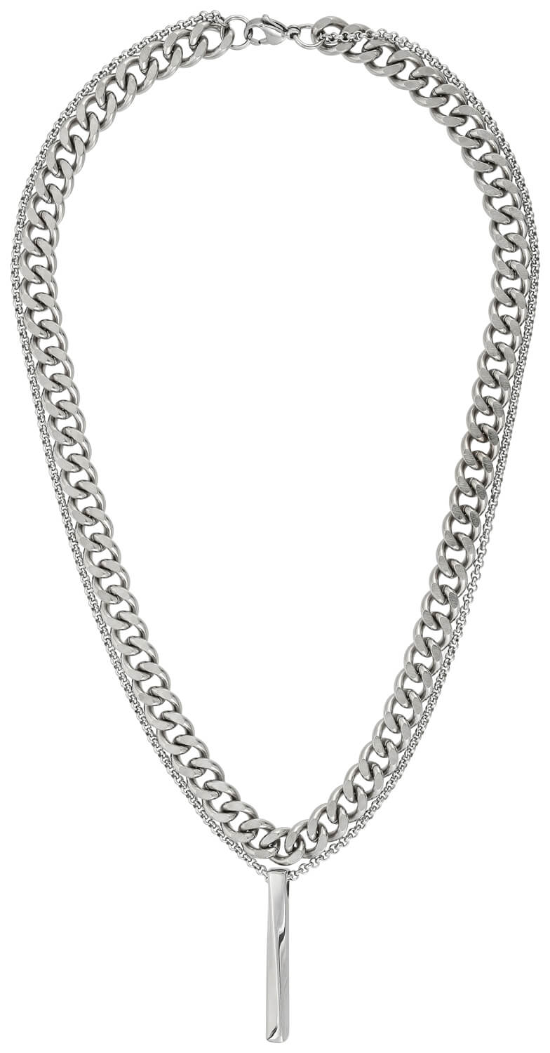 Collar para hombre - Bold Silver