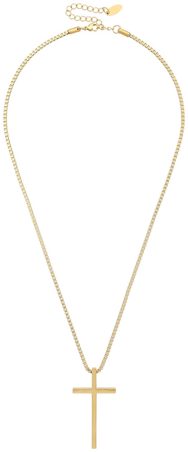 kette, kreuzanhänger, schmuck, goldfarben, halskette