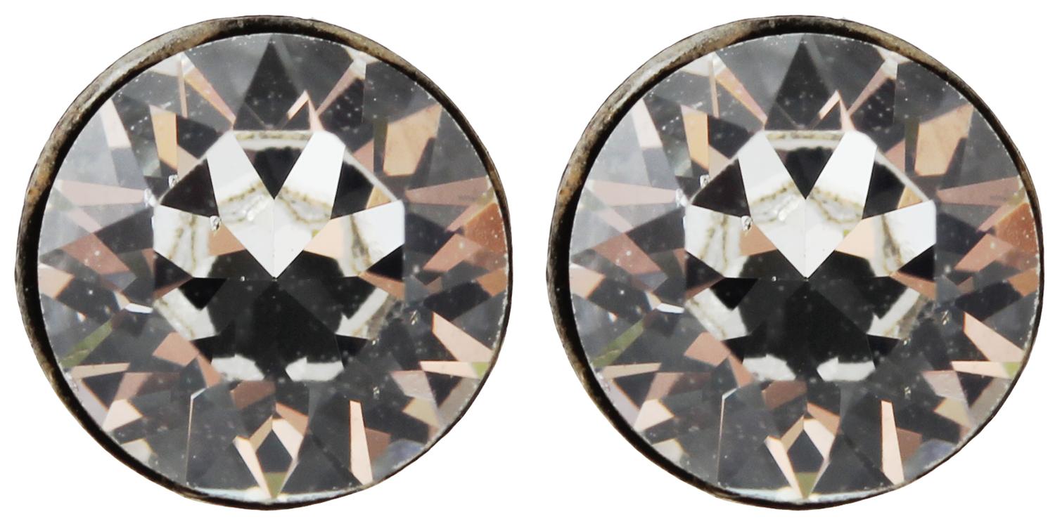 diamanten, Ohrstecker, edelstein, rundschliff, glas