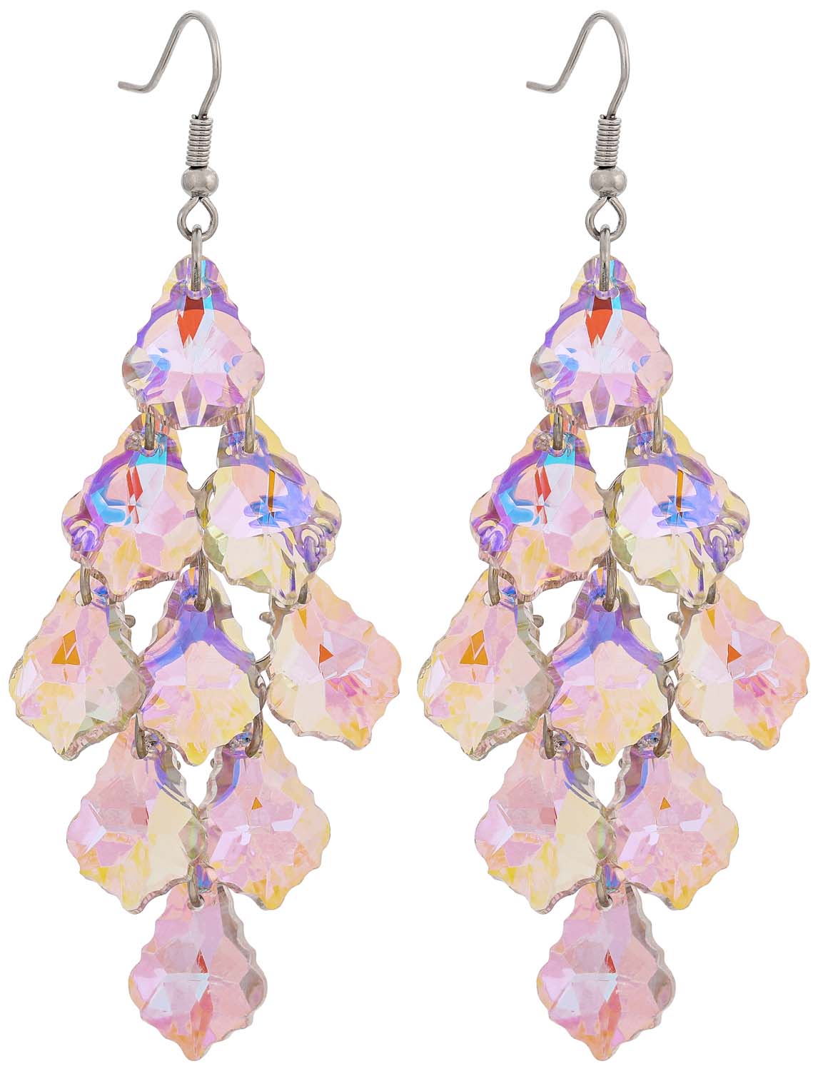 Pendientes largos - Purple Sparkle