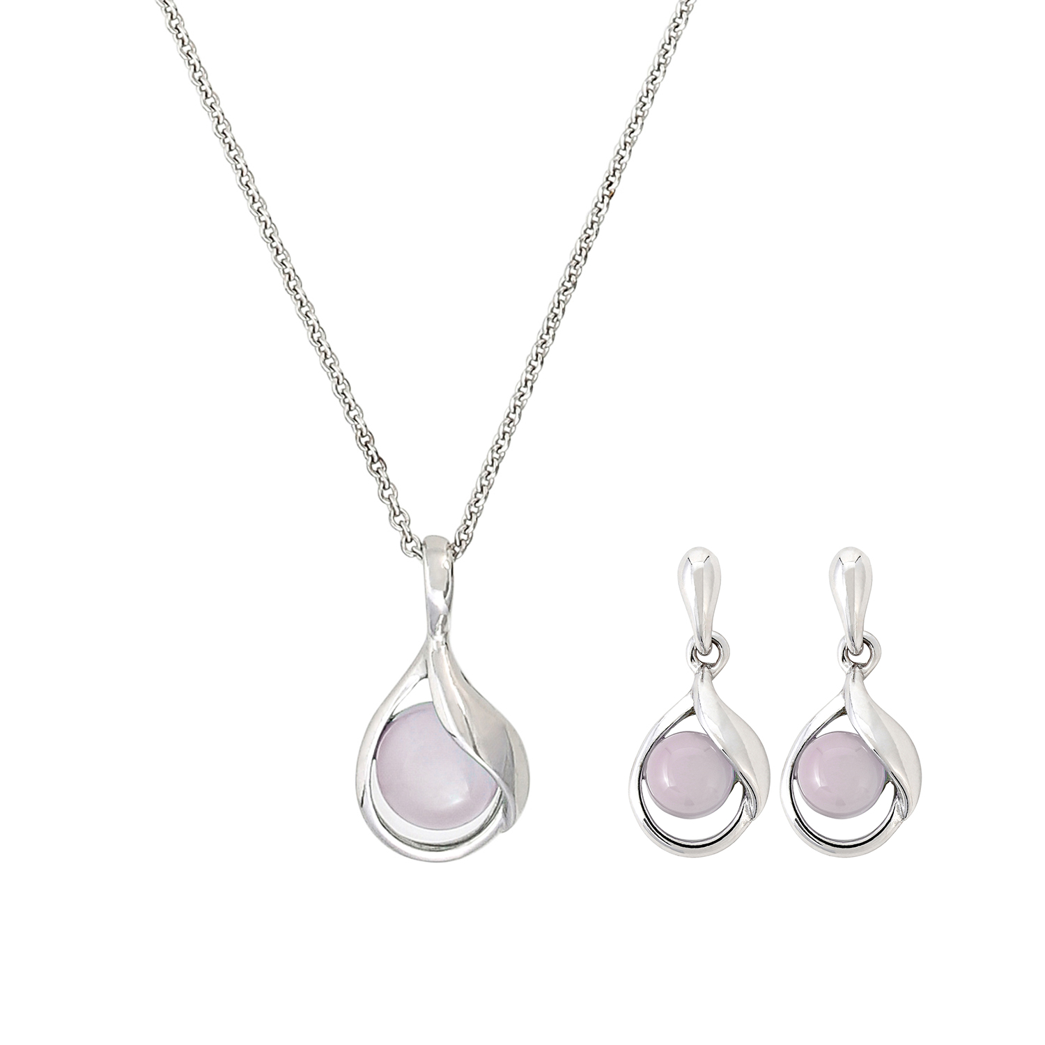 Schmuckset - Rose Quartz