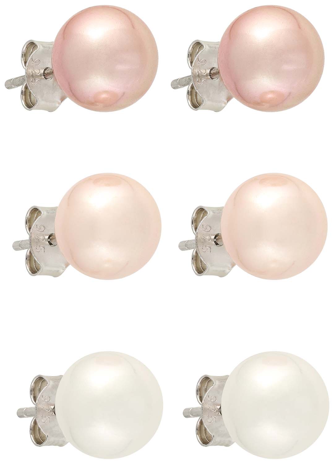 Set di orecchini a perno - Rosa Pearl