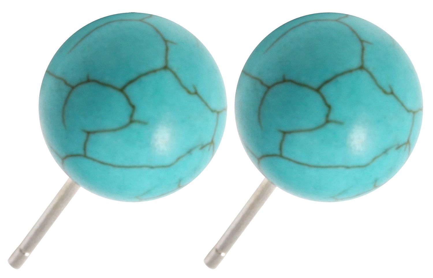 Stud Earrings - Turquoise