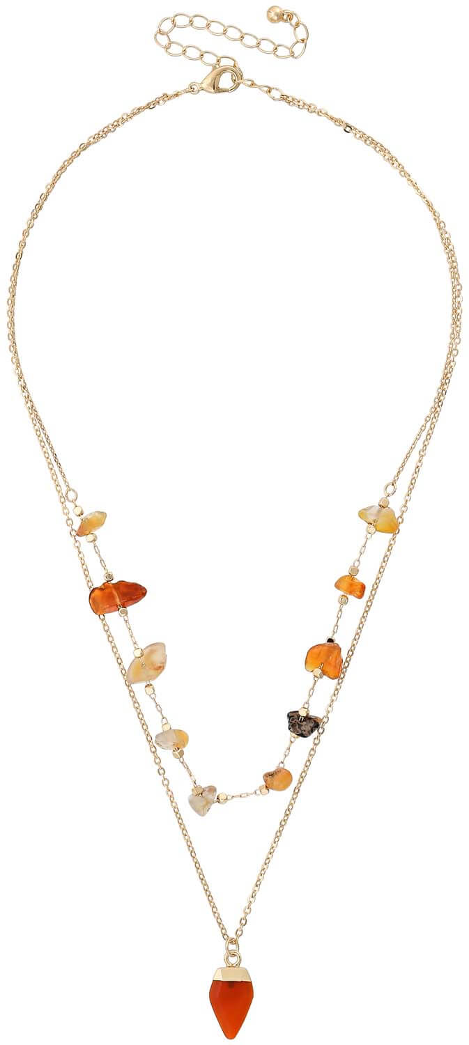 Collier multirangs - Golden Stone