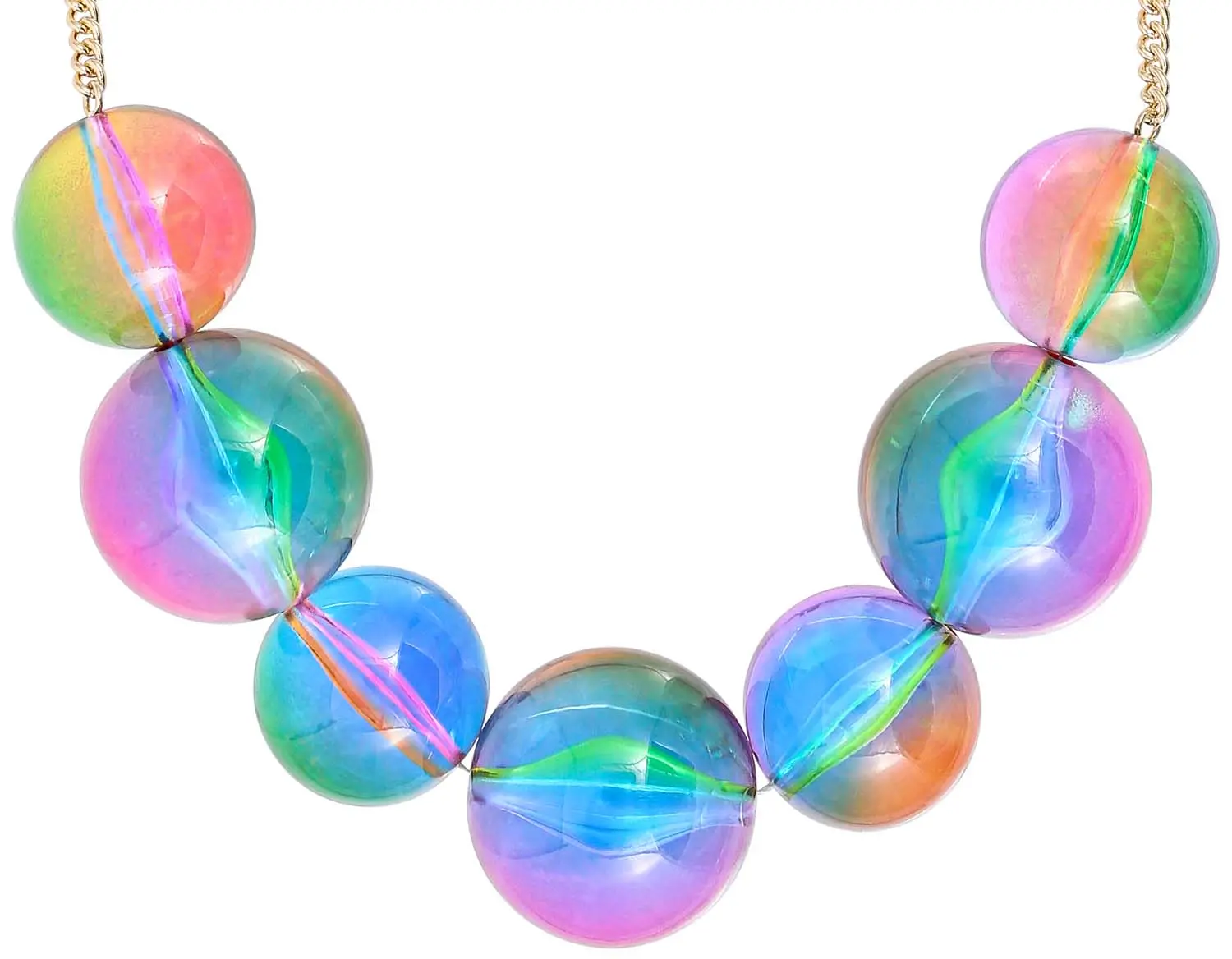 Naszyjnik - Rainbow Bubbles