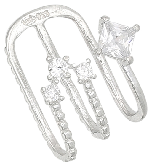 Earcuff - Sparkling Silver 