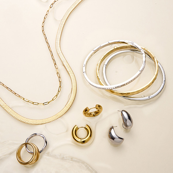 Schmuck, Kette, Ringe, Ohrringe, Armband