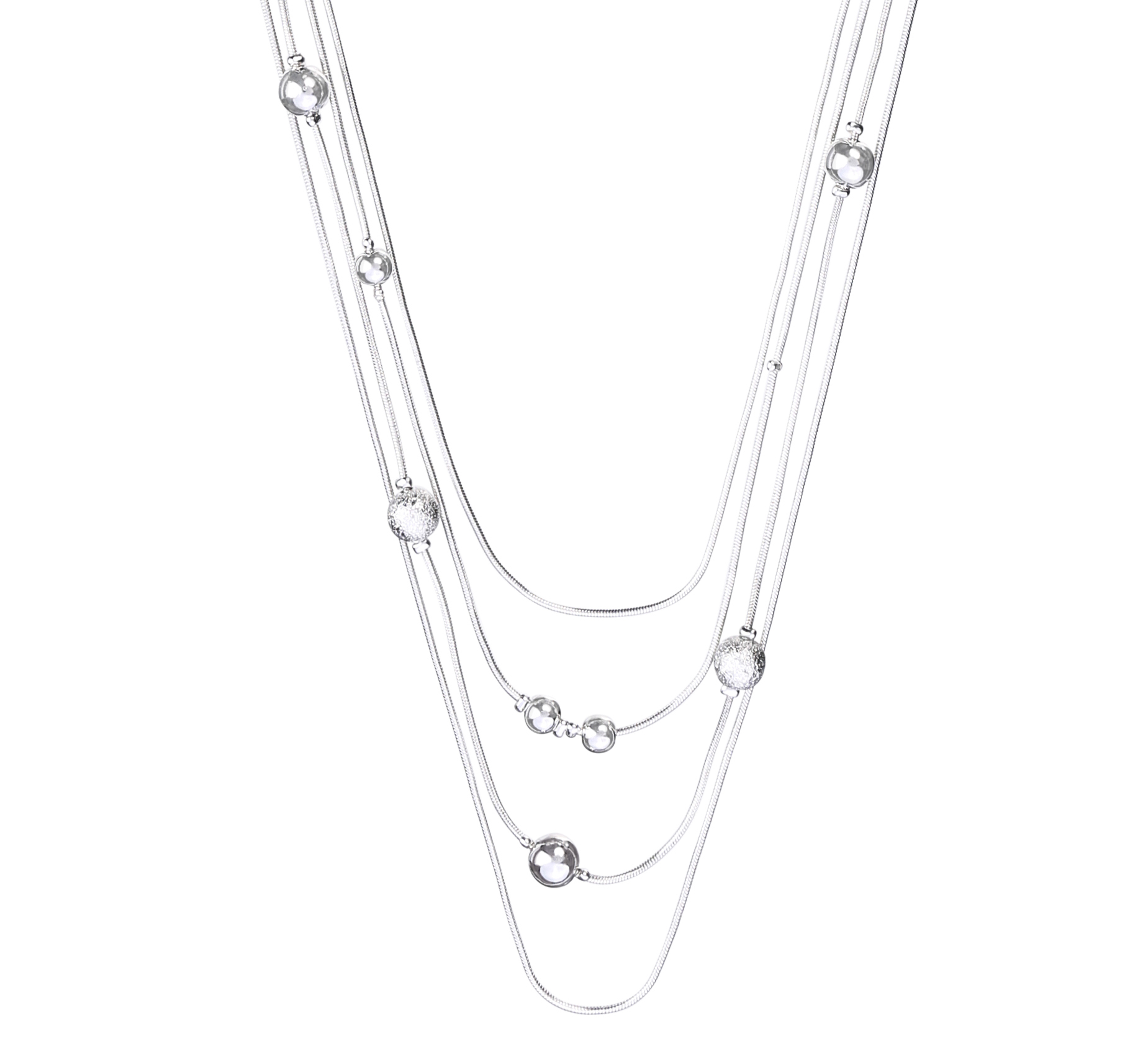 Necklace - Silver Dots