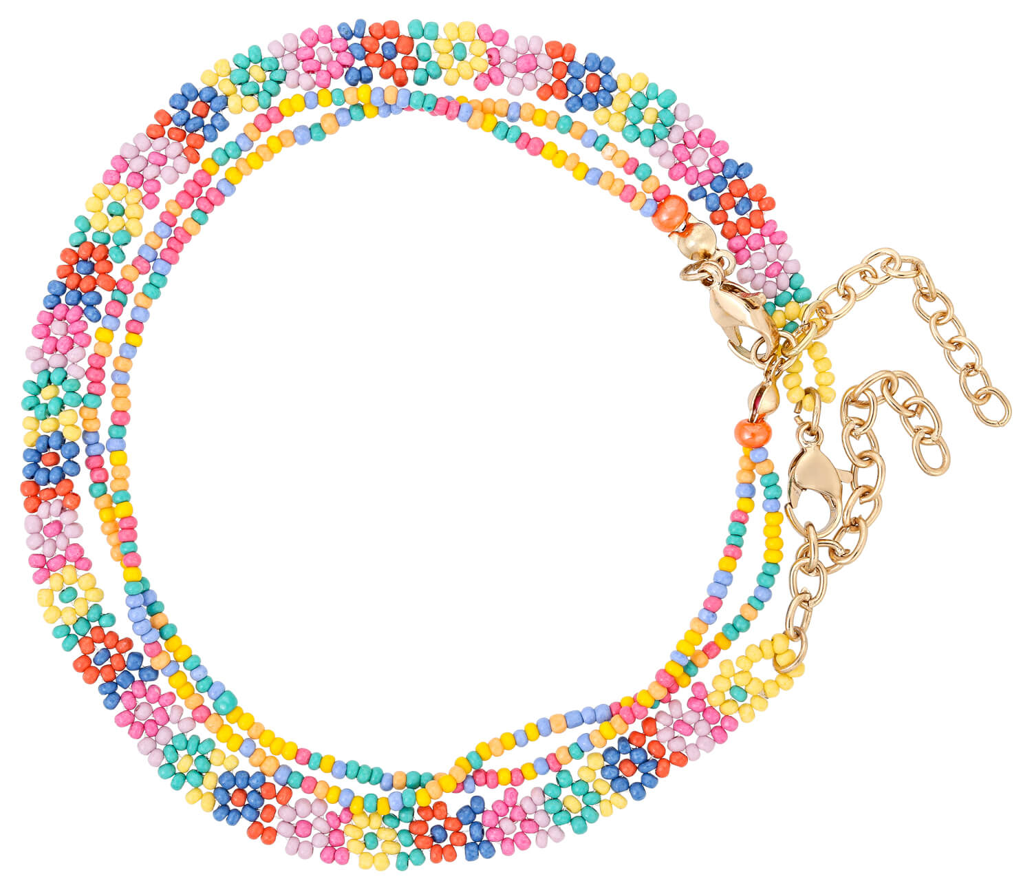 Set de pulseras tobilleras - Rainbow Flowers