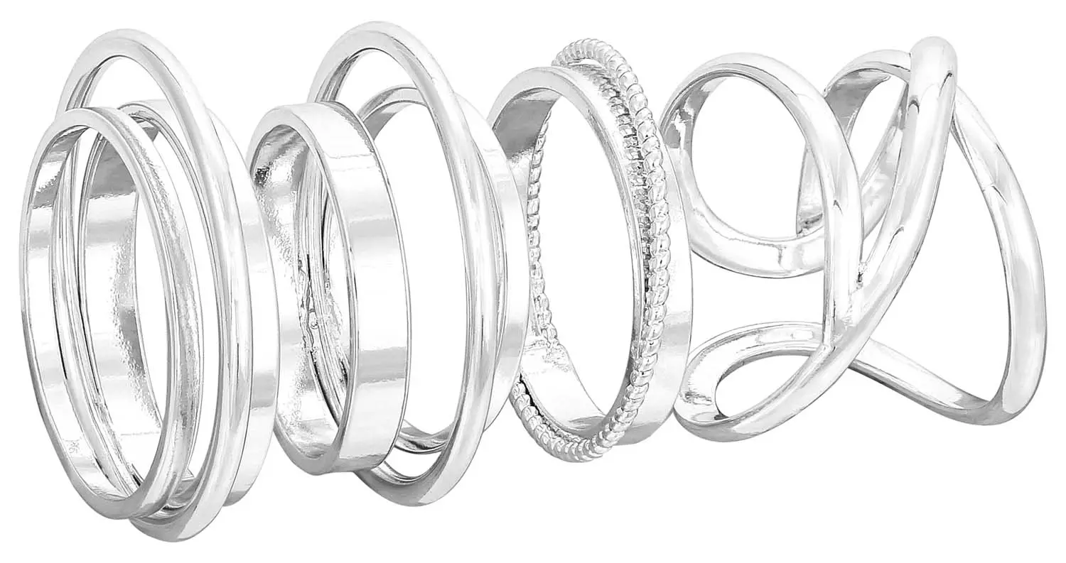 Set di anelli - Silver Chic