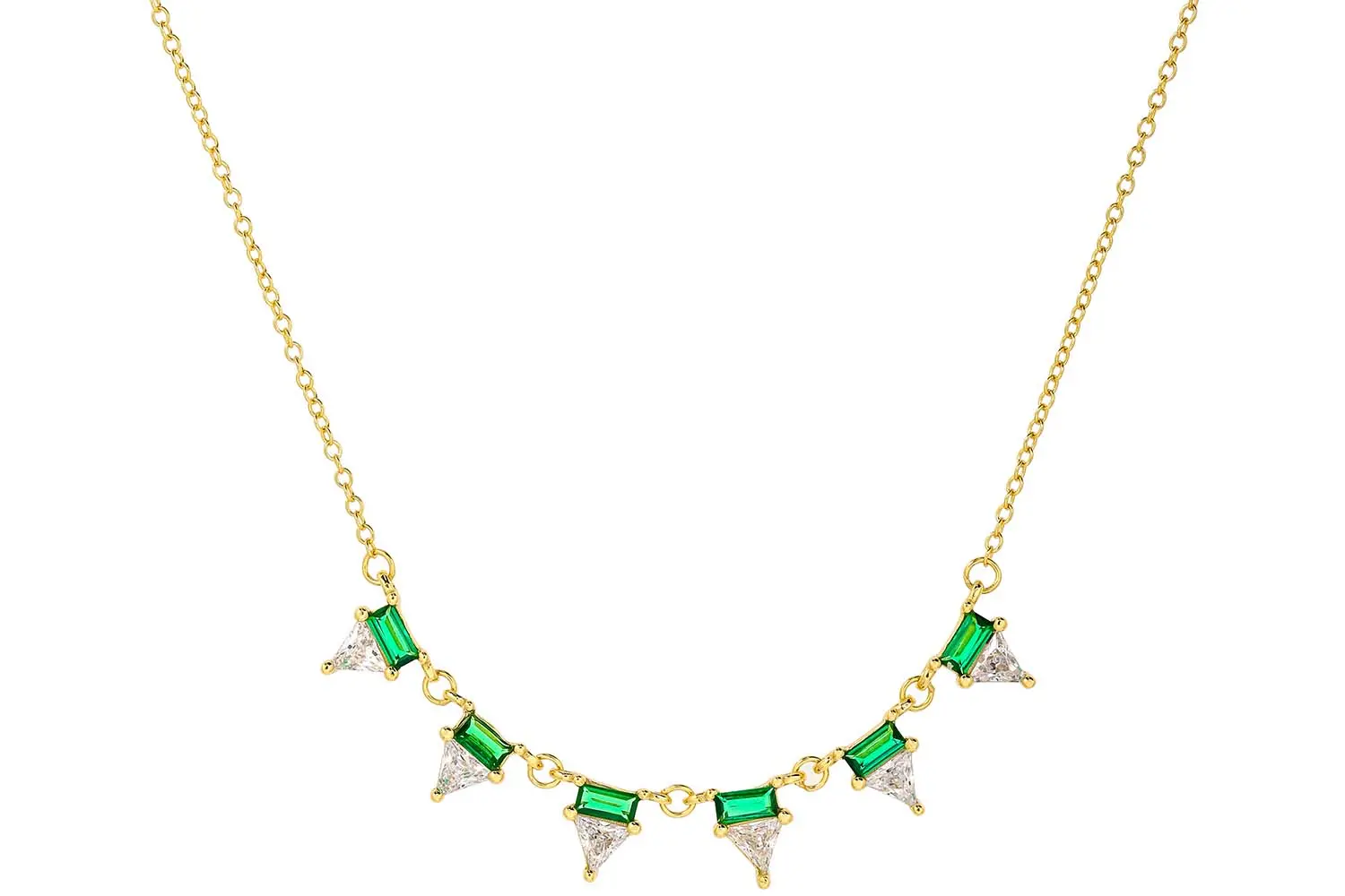 Ketting - Green Triangles