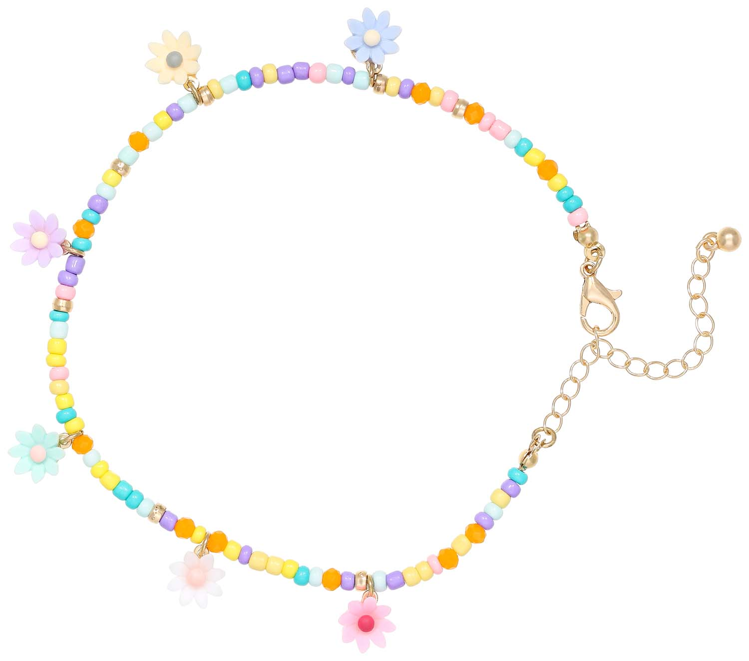 Bracelet de cheville - Pastel Flowers