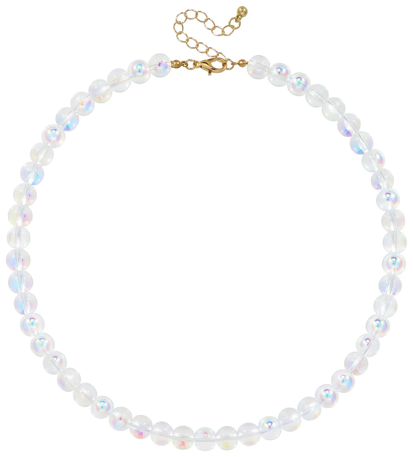 Kette - Transparent Pearls
