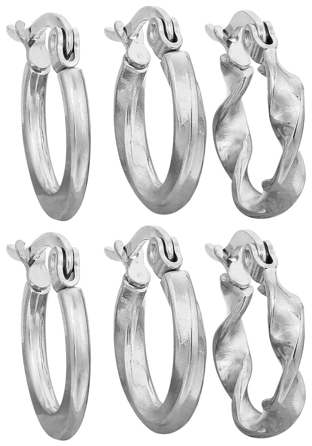 Creolen-Set - Silver Chic