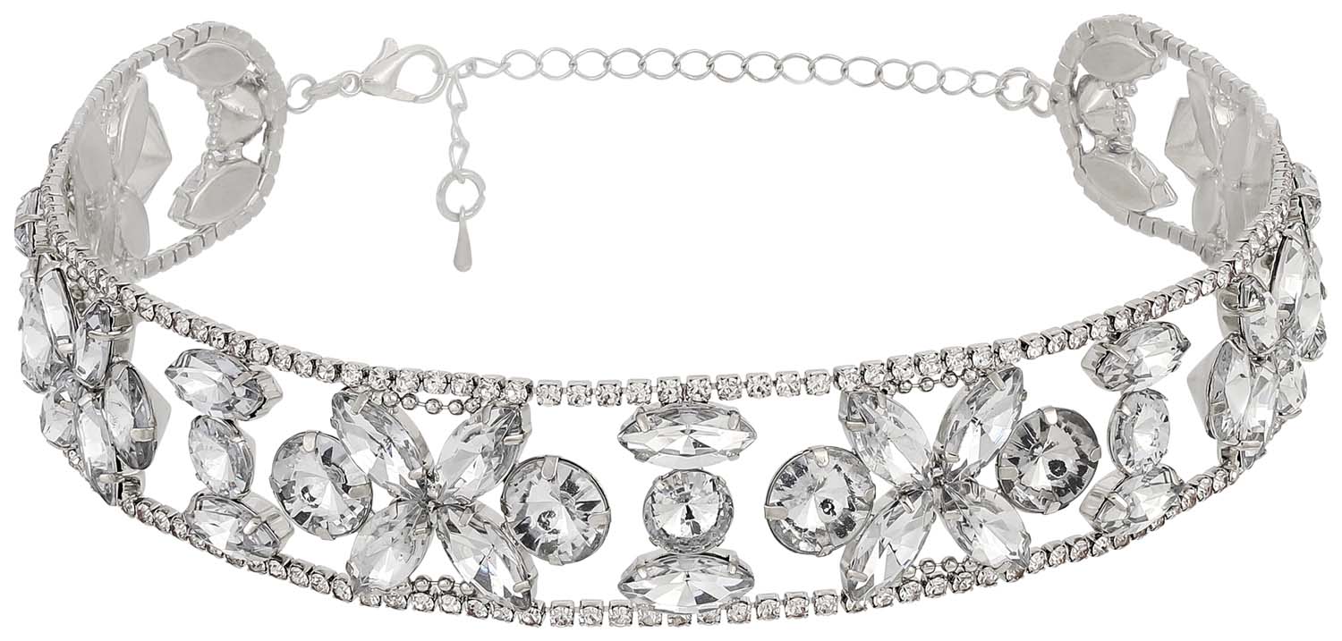Choker - Floral Strass