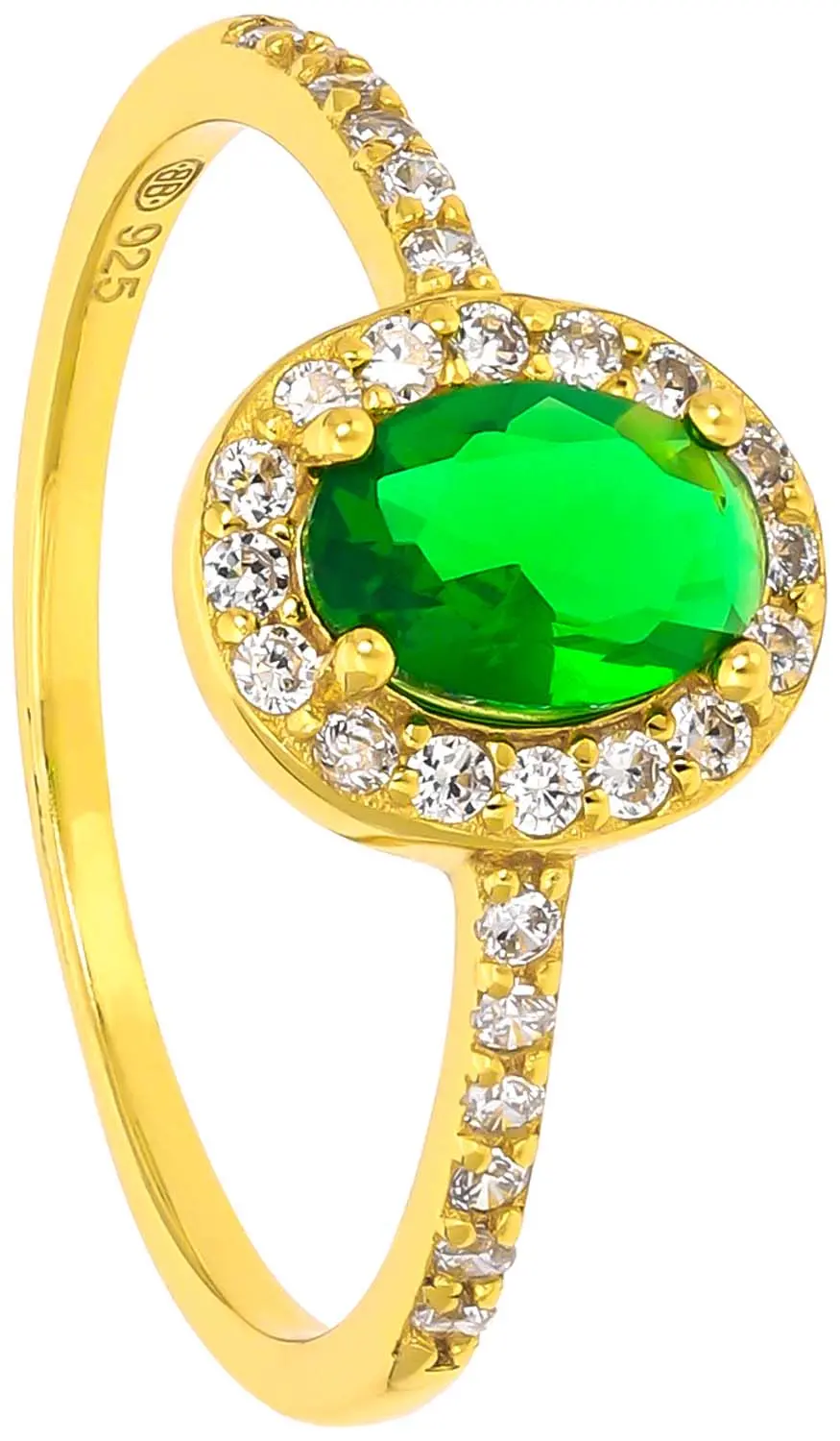 Pierścionek - Emerald Glamour