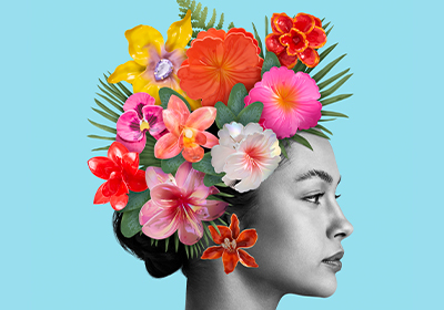 Haarband, Blumenkranz, Kopf, Frisur-Accessoire, Blumen