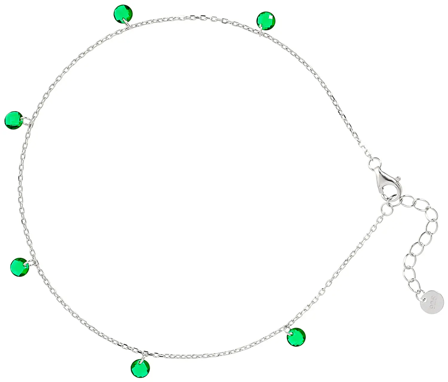 Bracelet de cheville - Green Drops