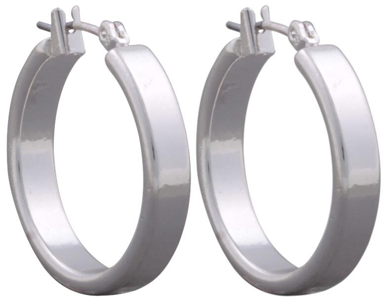 Creole earrings - Cute Silver