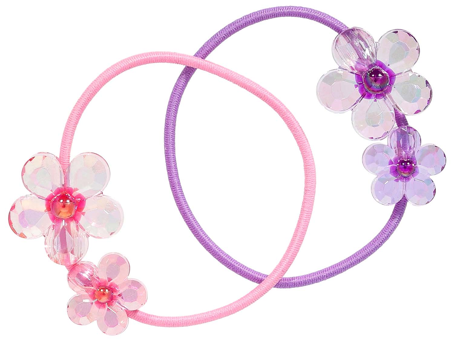 Set di elastici per capelli - Shiny Flowers