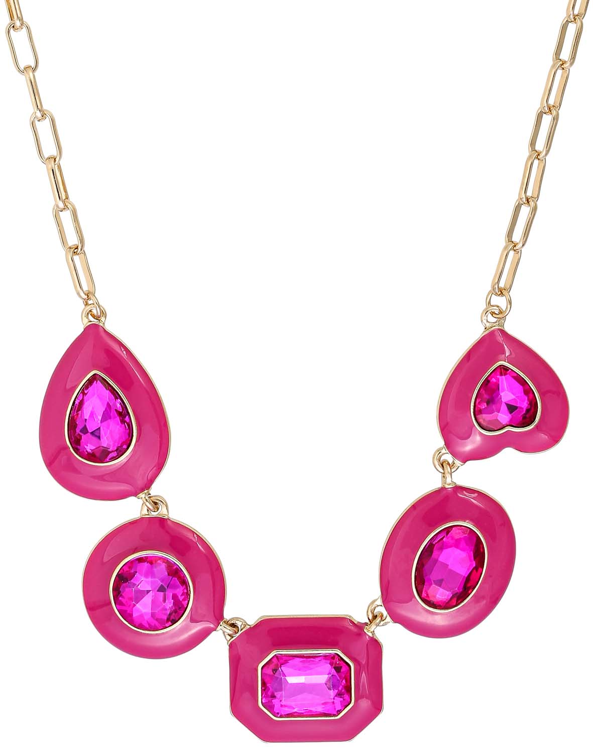 Collier - Fuchsia Heart