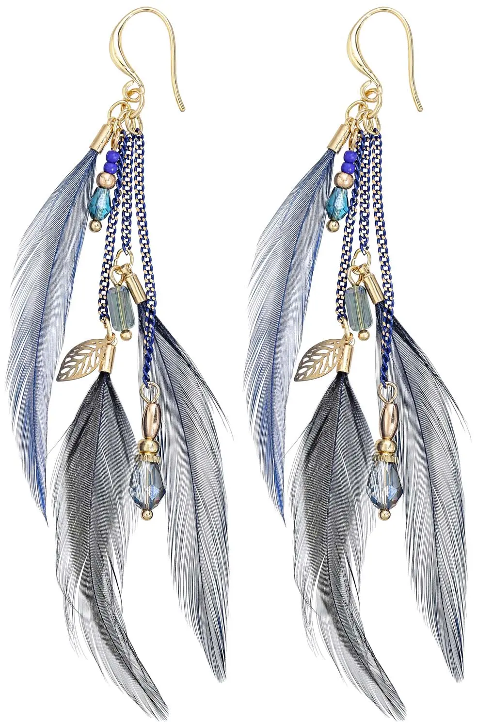 Pendientes largos - Oriental Feather